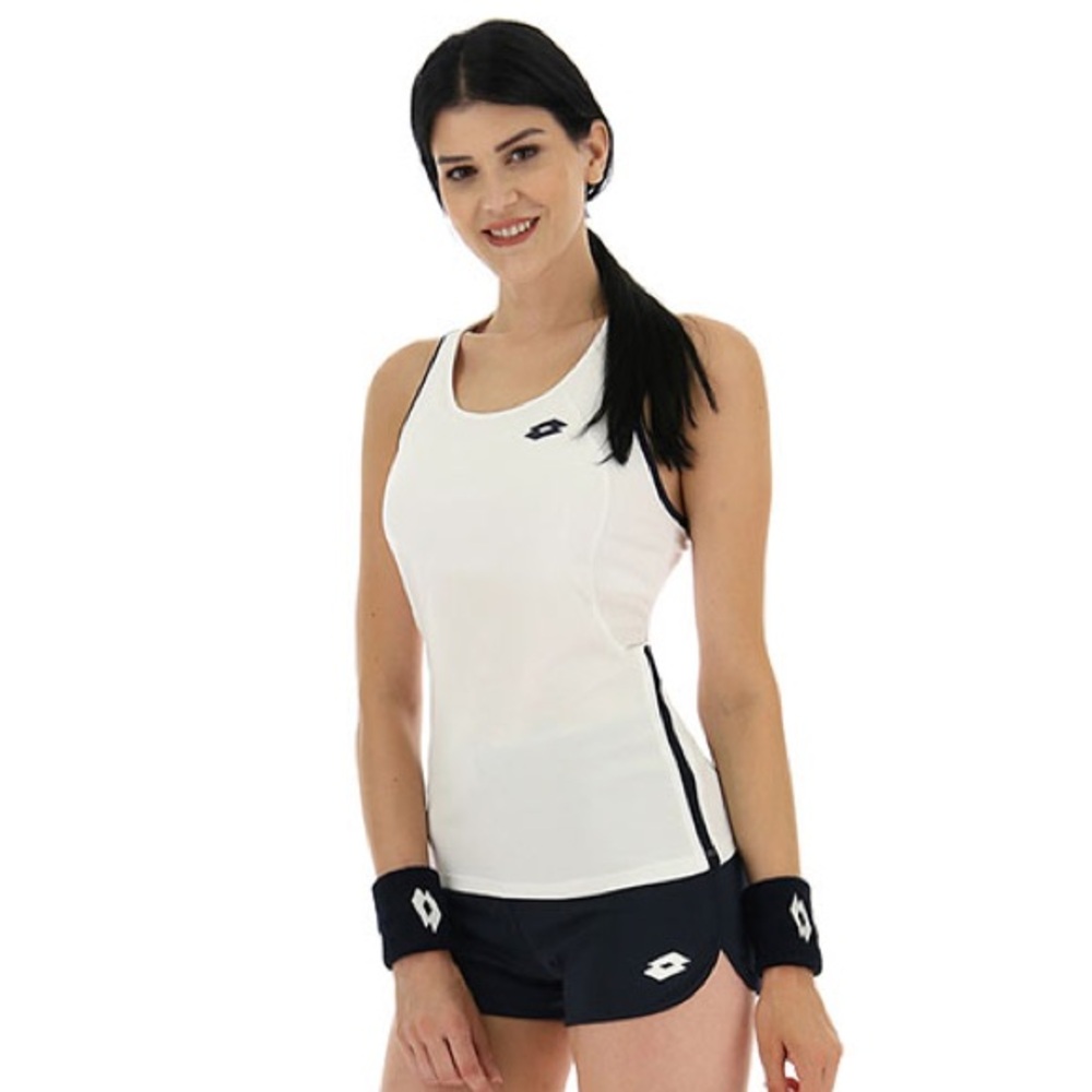 Lotto Squadra W II White Tank